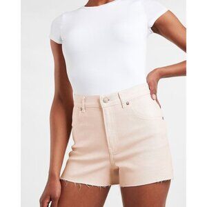 Express Super High Waisted Coated Mom Jean Shorts 14